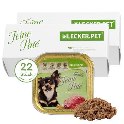 Lecker.Pet® Josie's Feine Paté Riche en Veau Nourriture humide pour chiens