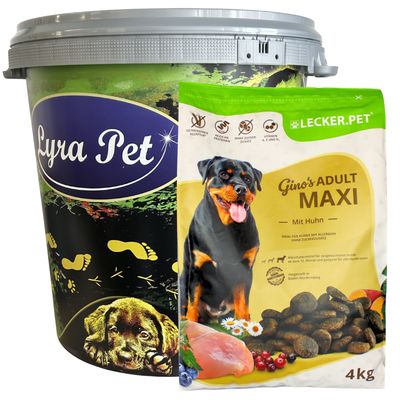 Lecker.Pet® Gino's Adult Maxi avec poulet Nourriture sèche pour chien