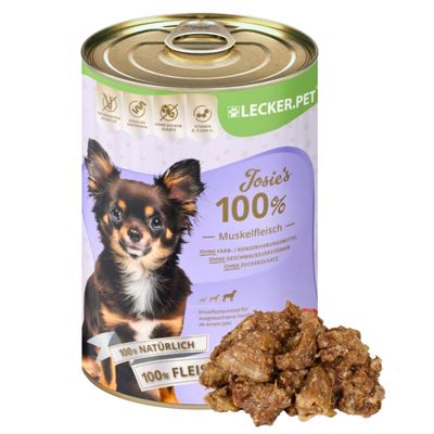 Lecker.Pet® Josie's 100 % viande musculaire de bœuf Nourriture pour chiens