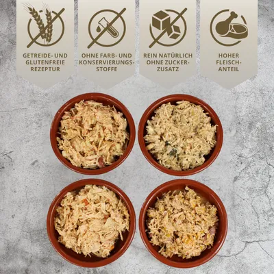 Lecker.Pet® Surf'n'Turf Pouches Nourriture pour chiens 4er Mix Multipack