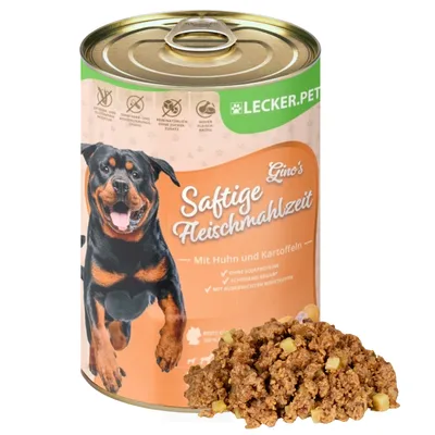Lecker.Pet® Gino's repas de viande juteuse au poulet et aux pommes de terre