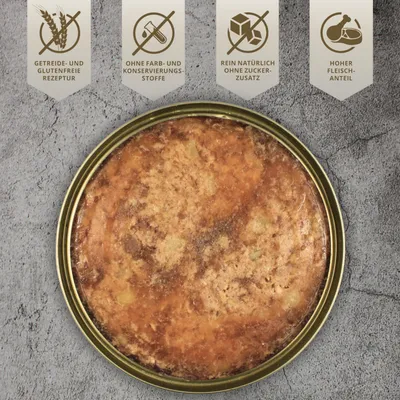 Lecker.Pet® Gino's Repas de viande juteuse au poulet et aux pommes de terre