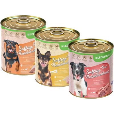 Lecker.Pet® Gino's, Josie's & Luna's Repas juteux à la viande Nourriture