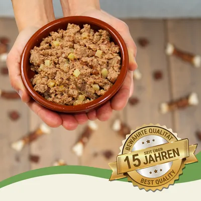 Lecker.Pet® Gino's Repas de viande juteuse au poulet et aux pommes de terre