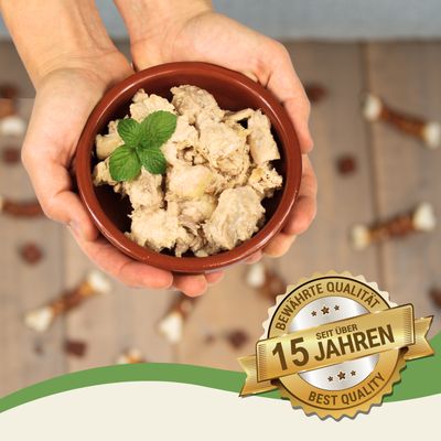 Lecker.Pet® Luna's 100 % Huhn und Pute Hundefutter Nassfutter