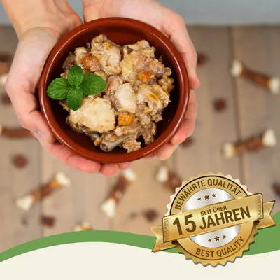 Lecker.Pet® Paula's 100 % poulet et carotte Nourriture humide pour chiens
