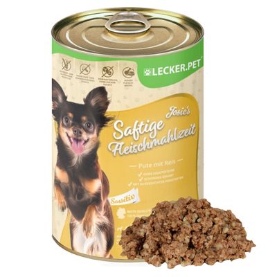 Lecker.Pet® Josie's Just Meat Feeding Sensitiv with Dinde & Rice