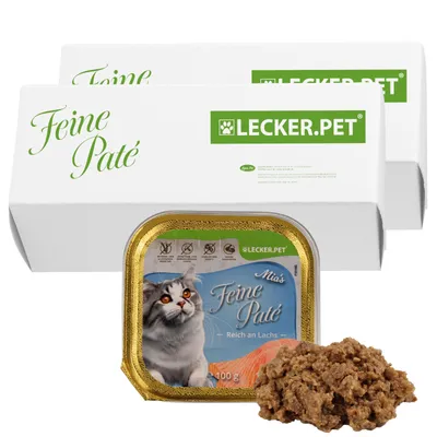 Lecker.Pet® Mia's Feine Paté Riche en saumon Nourriture humide pour chats Lecker.Pet® Mia's Feine Paté Riche en saumon Nourriture humide pour chats