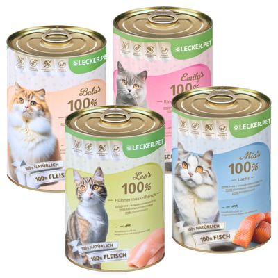 Lecker.Pet® Baluâ€™s, Emily's, Leo's & Mia's 100 % poisson & viande