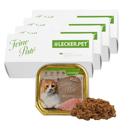 Lecker.Pet® Balu's Feine Paté Riche en Dinde Nourriture humide pour chats Lecker.Pet® Balu's Feine Paté Riche en Dinde Nourriture humide pour chats