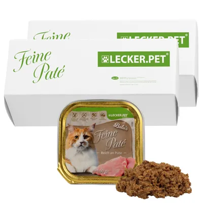 Lecker.Pet® Balu's Feine Paté Riche en Dinde Nourriture humide pour chats Lecker.Pet® Balu's Feine Paté Riche en Dinde Nourriture humide pour chats