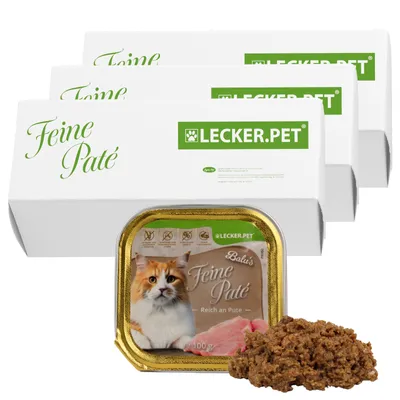 Lecker.Pet® Balu's Feine Paté Riche en Dinde Nourriture humide pour chats Lecker.Pet® Balu's Feine Paté Riche en Dinde Nourriture humide pour chats