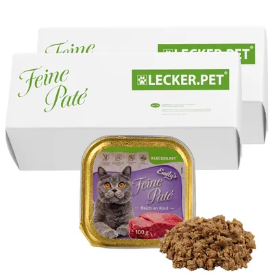 Lecker.Pet® Emily's Fine Paté Riche en Bœuf Nourriture humide pour chats Lecker.Pet® Emily's Fine Paté Riche en Bœuf Nourriture humide pour chats