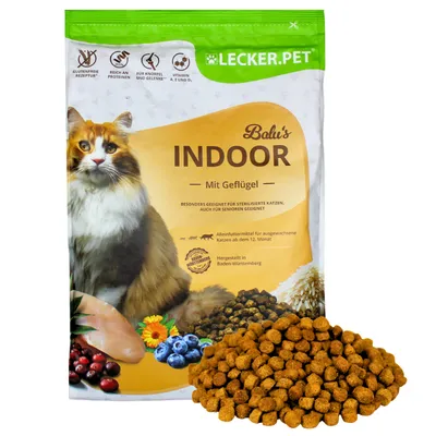 Lecker.Pet® Balu's Indoor Volaille Nourriture complète pour chats Lecker.Pet® Balu's Indoor Volaille Nourriture complète pour chats