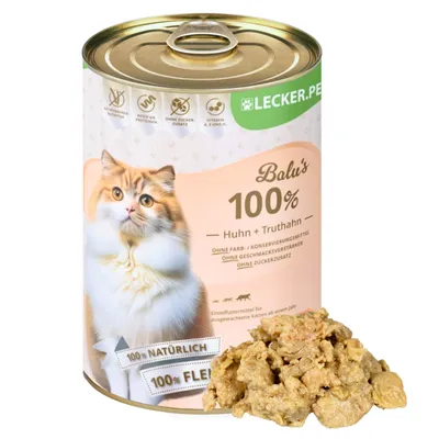 Lecker.Pet® Balu's 100 % poulet et dinde Nourriture humide pour chats Lecker.Pet® Balu's 100 % poulet et dinde Nourriture humide pour chats