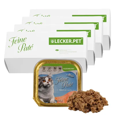 Lecker.Pet® Mia's Feine Paté Riche en saumon Nourriture humide pour chats Lecker.Pet® Mia's Feine Paté Riche en saumon Nourriture humide pour chats