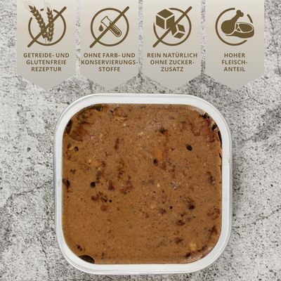 Lecker.Pet® Emily's Feine Paté, riche en bœuf, nourriture humide pour chats