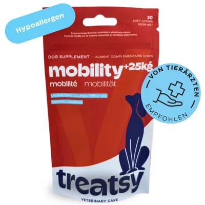 Treatsy Complément – Mobilité Articulations pour Grands chiens (+25kg) Treatsy Complément – Mobilité Articulations pour Grands chiens (+25kg)