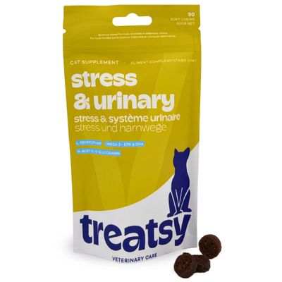 Treatsy Nahrungsergänzungsmittel – Stress & Harnsystem für Katzen