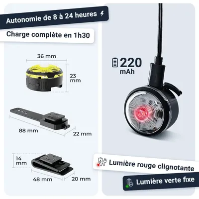 PAJ GPS Lampe de Sécurité pour Chien PAJ Light Mini PAJ GPS Lampe de Sécurité pour Chien PAJ Light Mini
