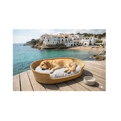 Coussin ovale déhoussable pour chien Coussin ovale déhoussable pour chien