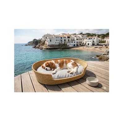 Coussin ovale déhoussable pour chien Coussin ovale déhoussable pour chien