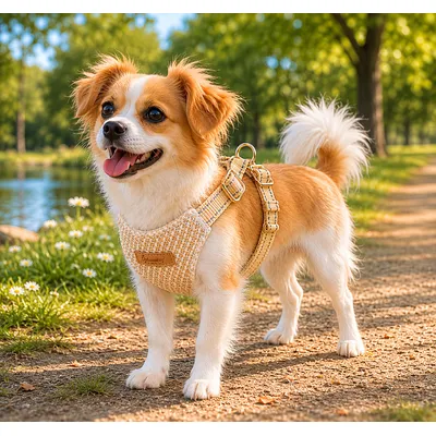 Harnais pour chien Lara Beige Harnais pour chien Lara Beige