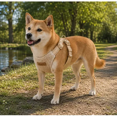 Harnais pour chien Lara Beige Harnais pour chien Lara Beige