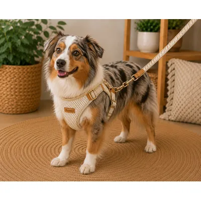 Harnais pour chien Lara Beige Harnais pour chien Lara Beige