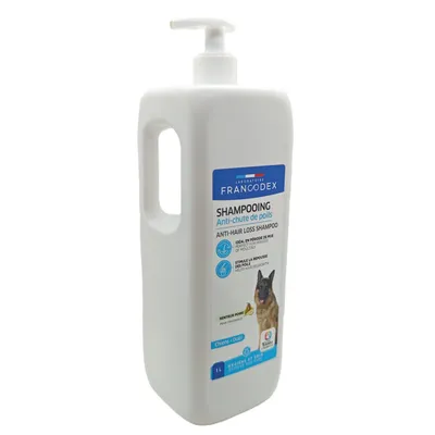 Shampoing Anti-Chute de Poils senteur poire 1 L pour Chien Shampoing Anti-Chute de Poils senteur poire 1 L pour Chien