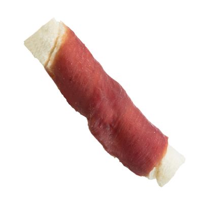 Friandise à mâcher pour chien, rolls de peau de bœuf au canard, 6 cm, 120 g