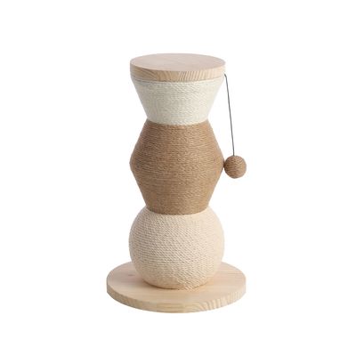 Arbre a chat et jeu suspendu Stubb 47 cm beige