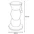 Arbre a chat et jeu suspendu Stubb 47 cm beige Arbre a chat et jeu suspendu Stubb 47 cm beige