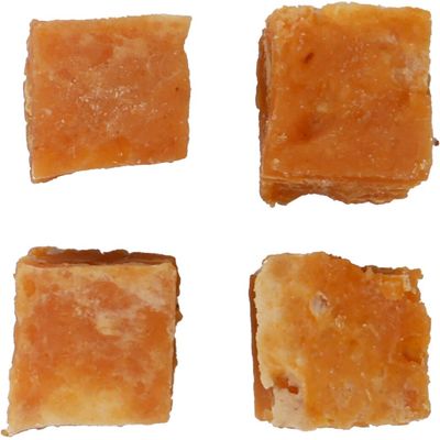 Friandise petits blocs avec poulet et cabillaud
