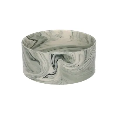 Gamelle ronde pour la nourriture et l'eau Marbre Gamelle ronde pour la nourriture et l'eau Marbre