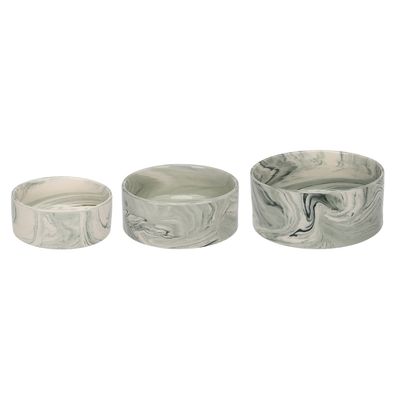 Gamelle ronde pour la nourriture et l'eau Marbre