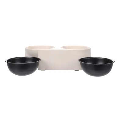 Double gamelle nourriture et eau Kana pour chien Double gamelle nourriture et eau Kana pour chien