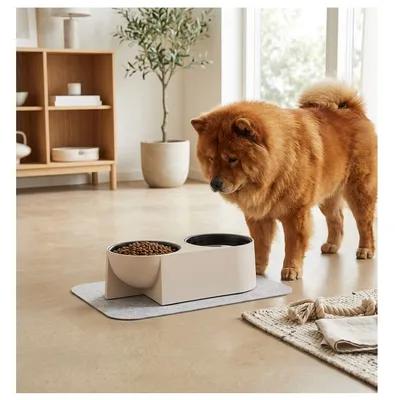 Double gamelle nourriture et eau Kana pour chien Double gamelle nourriture et eau Kana pour chien