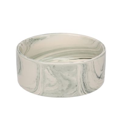 Gamelle ronde pour la nourriture et l'eau Marbre