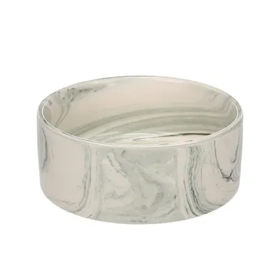 Gamelle ronde pour la nourriture et l'eau Marbre Gamelle ronde pour la nourriture et l'eau Marbre