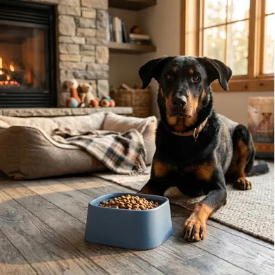 Gamelle carrée Zara en céramique pour chien