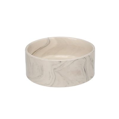 Gamelle ronde pour la nourriture et l'eau Marbre