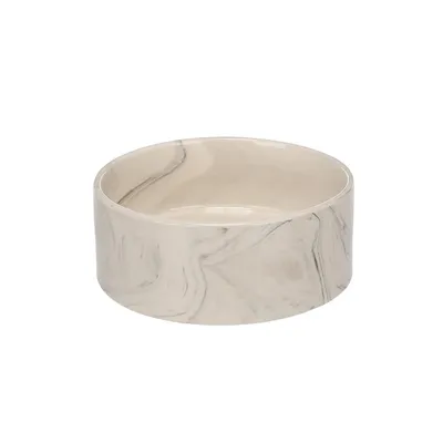 Gamelle ronde pour la nourriture et l'eau Marbre Gamelle ronde pour la nourriture et l'eau Marbre