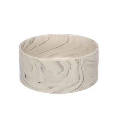 Gamelle ronde pour la nourriture et l'eau Marbre Gamelle ronde pour la nourriture et l'eau Marbre