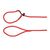 Laisse anti-traction Aiden rouge 1,3m 8mm