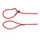 Laisse anti-traction Aiden rouge 1,3m 8mm
