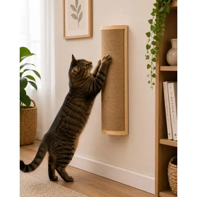 Planche a griffer murale Salem Griffoir pour chat 50cm Planche a griffer murale Salem Griffoir pour chat 50cm