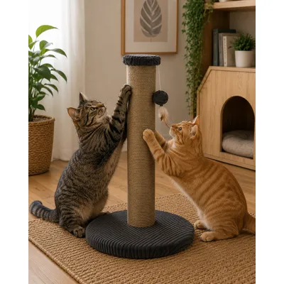 Arbre a chat Riba Griffoir design avec base rembourrée 60cm