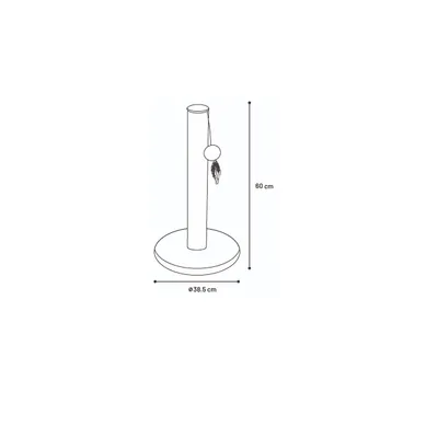 Arbre a chat Riba Griffoir design avec base rembourrée 60cm