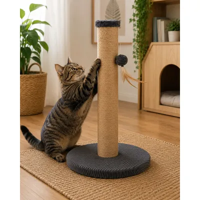 Arbre a chat Riba Griffoir design avec base rembourrée 60cm